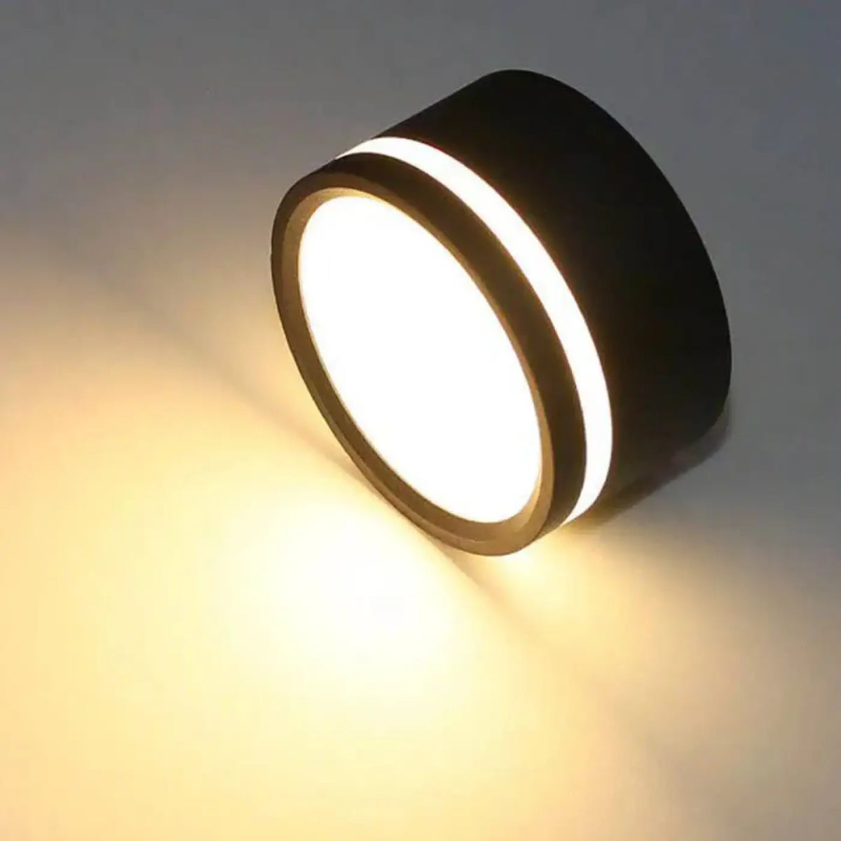 Plafonnier rond minimaliste, noir ou blanc, blanc chaud ou froid, noir