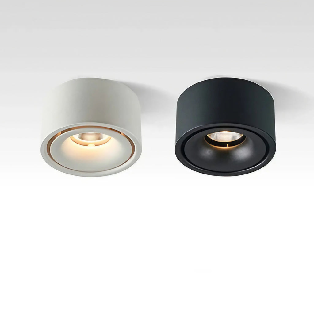 Plafonnier moderne à la silhouette travaillée, blanc ou noir