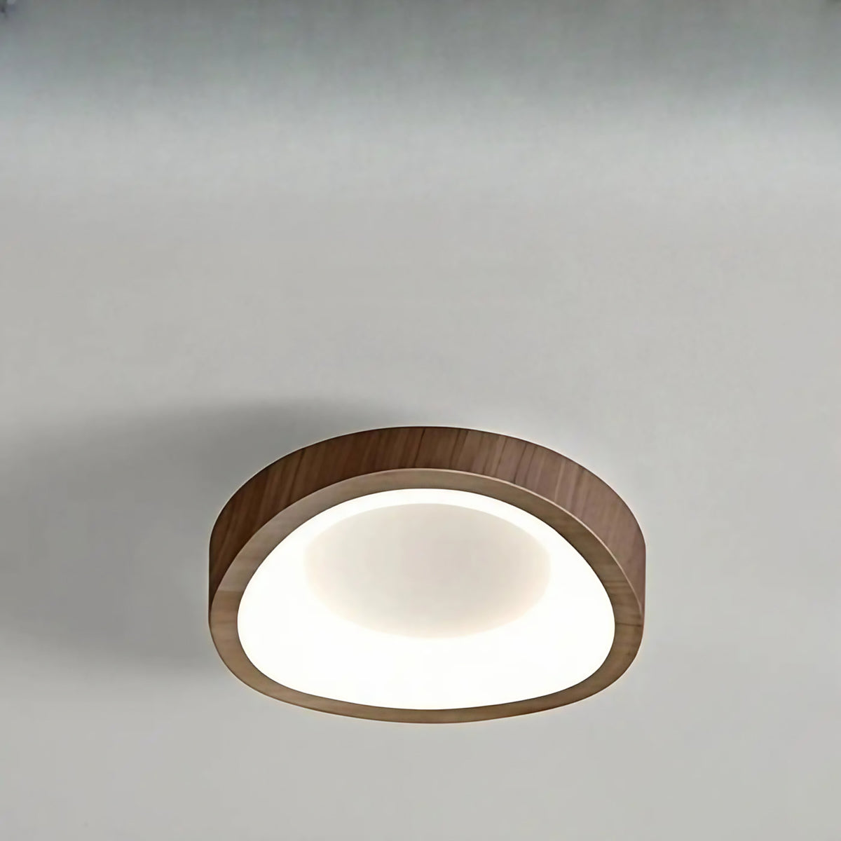 Plafonnier en bois aux formes organiques, six modèles, marron