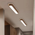 Plafonnier LED intégré en bois courbé, beige ou marron, S à L, marron