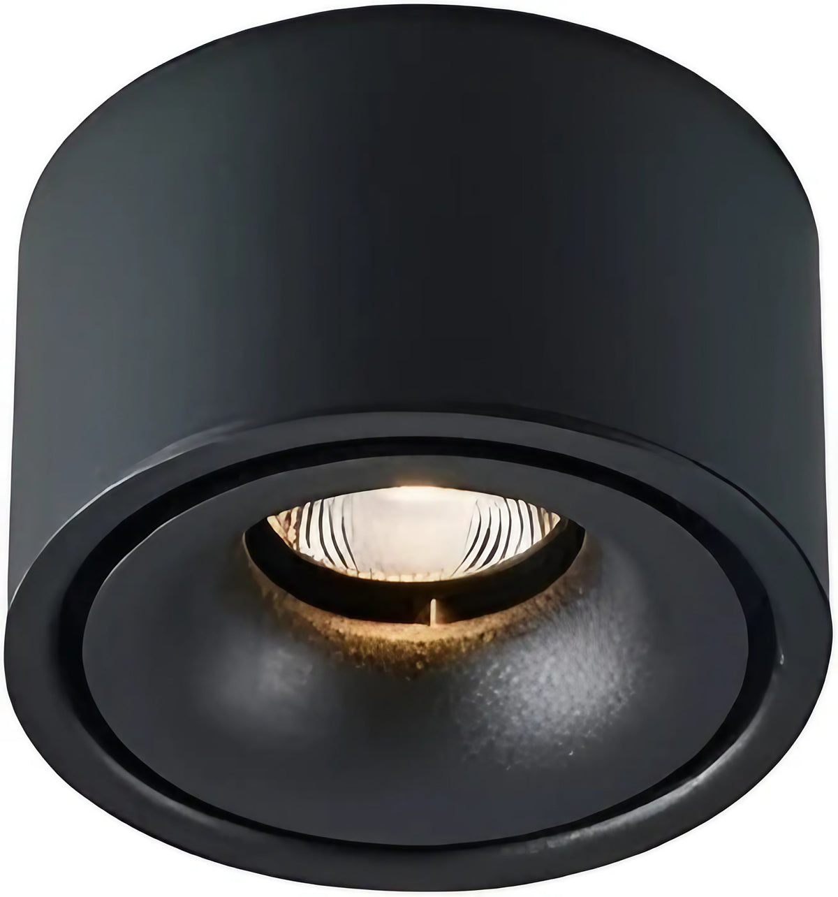 Plafonnier moderne à la silhouette travaillée, blanc ou noir, noir