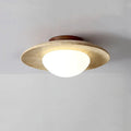 Plafonnier en béton à LED, aspect brut et ligne minimaliste