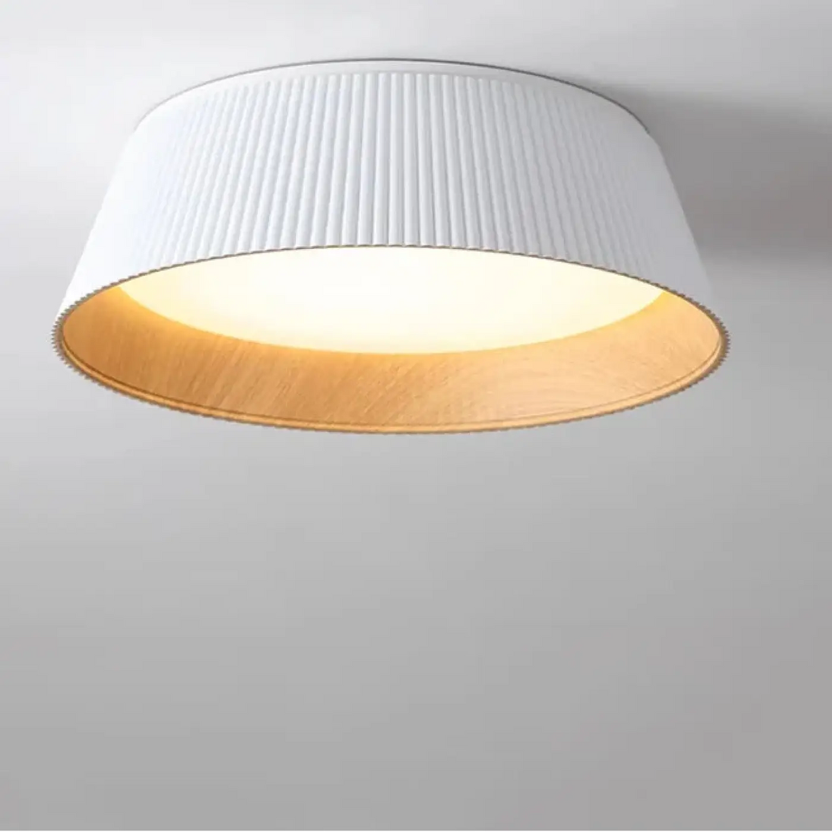 Plafonnier moderne en métal, abat-jour noir ou blanc