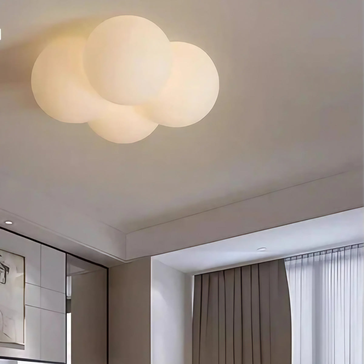 Plafonnier nuage, blanc chaud, blanc froid ou lumière réglable
