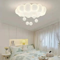 Plafonnier nuage LED à pendentifs pour chambre d'enfant