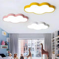 Plafonnier nuage LED pour chambre d'enfant, quatre coloris, rose