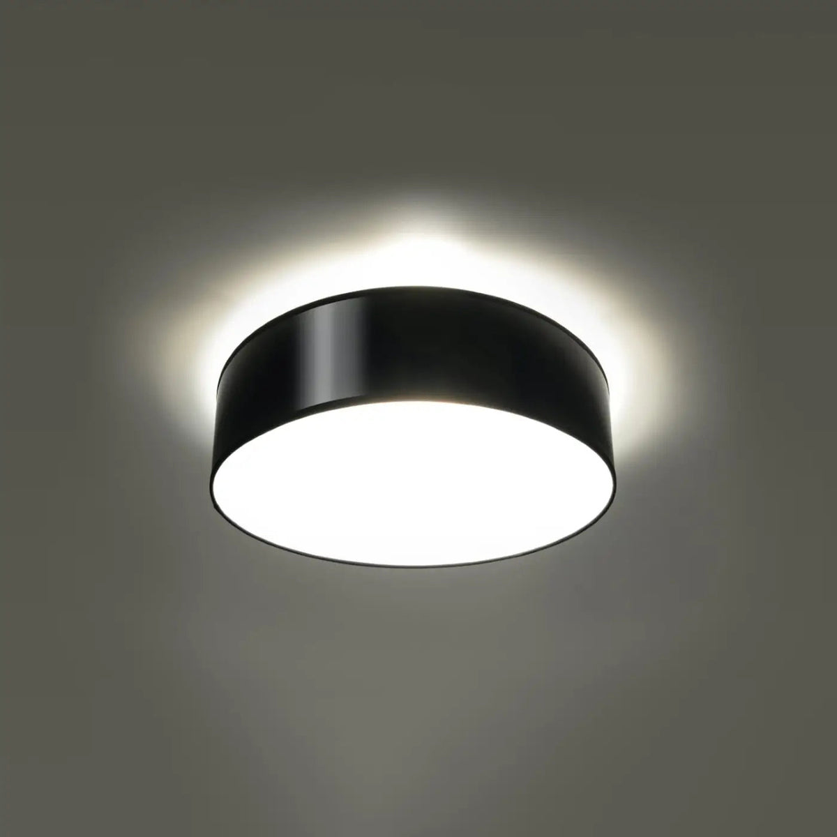 Plafonnier rond cylindrique de 11 cm de haut, de 25 à 55 cm
