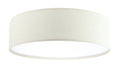Plafonnier rond en tissu vanille texturé, 50 cm de diamètre