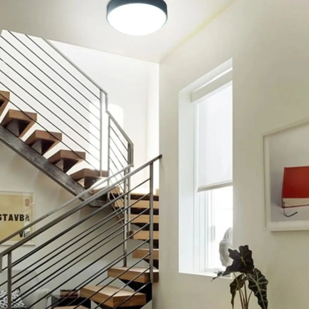 Plafonnier LED rond et fin, blanc chaud ou blanc froid