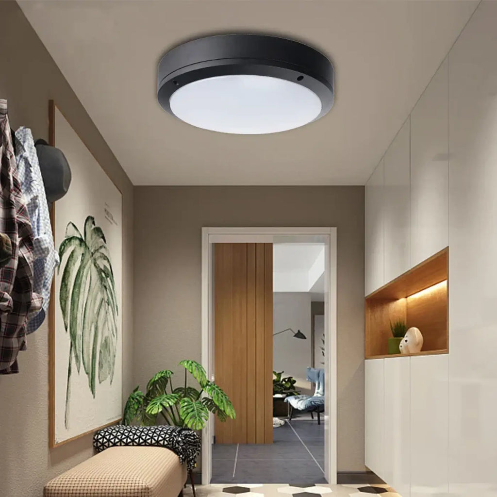 Plafonnier LED rond et fin, blanc chaud ou blanc froid