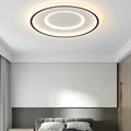 Plafonnier LED rond noir, trois modèles, lumière au choix
