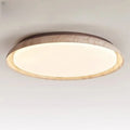Plafonnier LED rond à contour bois, trois tailles S, M ou L