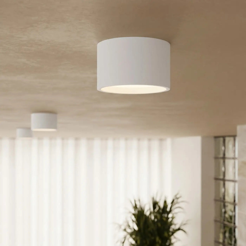 Plafonnier plat en aluminium, 1, 2 ou 3 spots, quatorze couleurs
