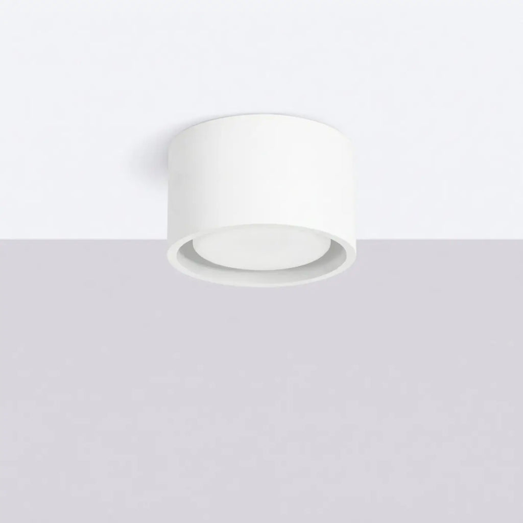 Plafonnier plat en aluminium, 1, 2 ou 3 spots, quatorze couleurs, blanc