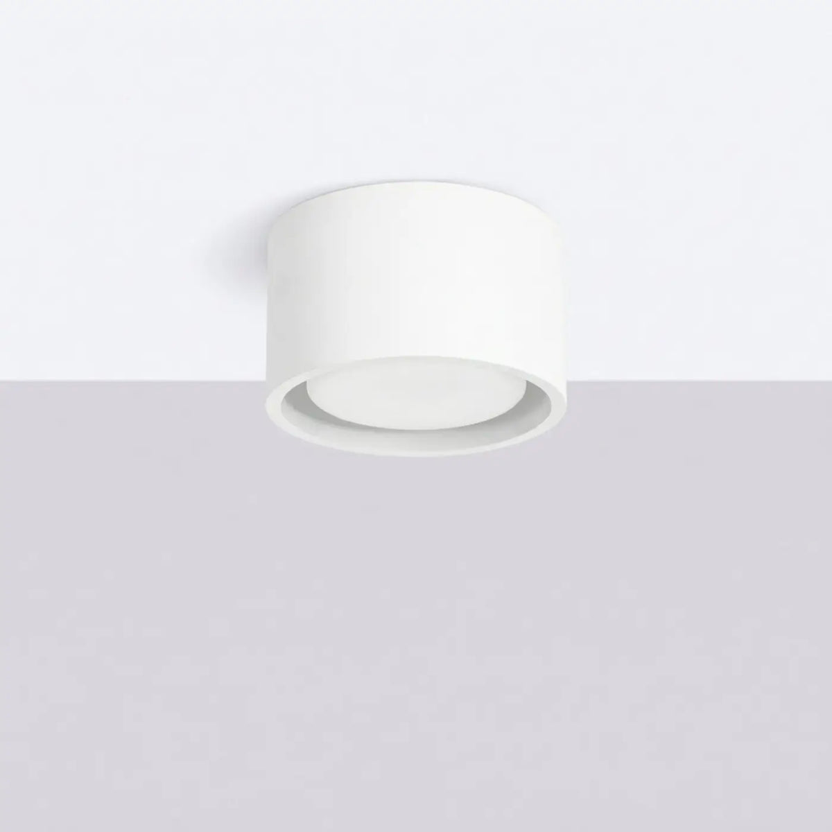 Plafonnier plat en aluminium, 1, 2 ou 3 spots, quatorze couleurs, blanc