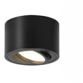 Plafonnier en saillie orientable, cylindre noir ou blanc, noir
