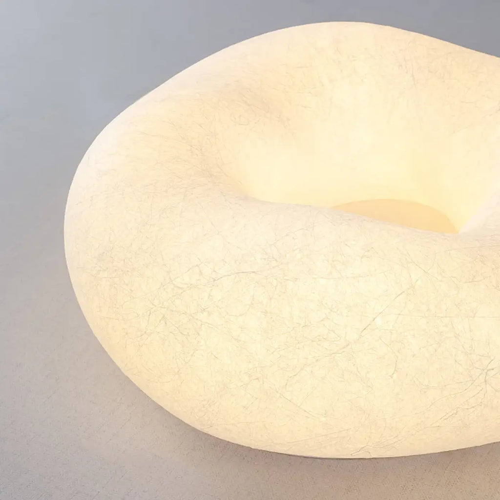 Plafonnier nuage crème à la forme libre