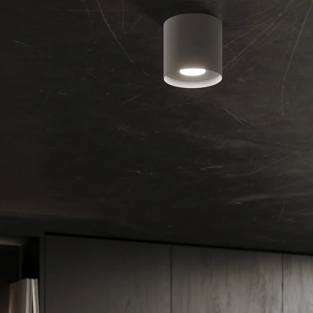Spot de plafond en saillie, cylindre en aluminium, quatre coloris