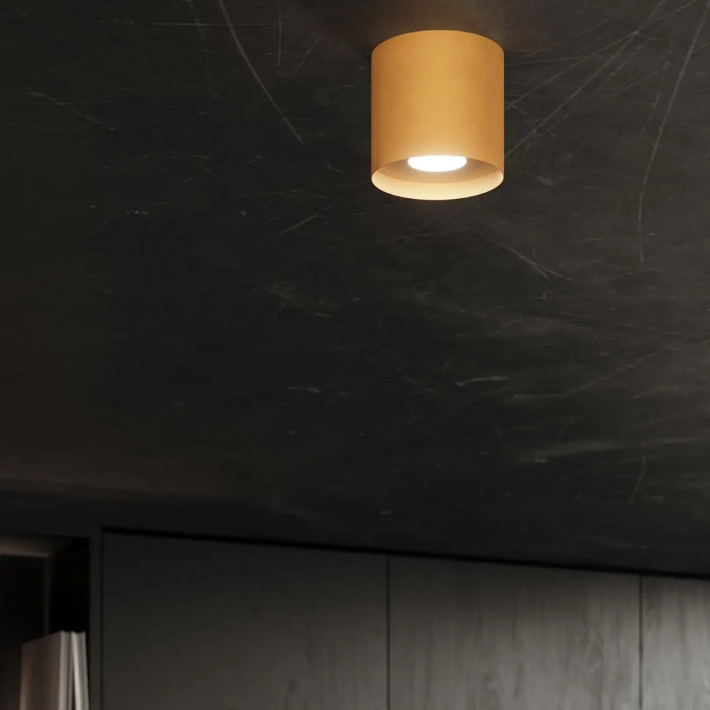 Spot de plafond en saillie, cylindre en aluminium, quatre coloris