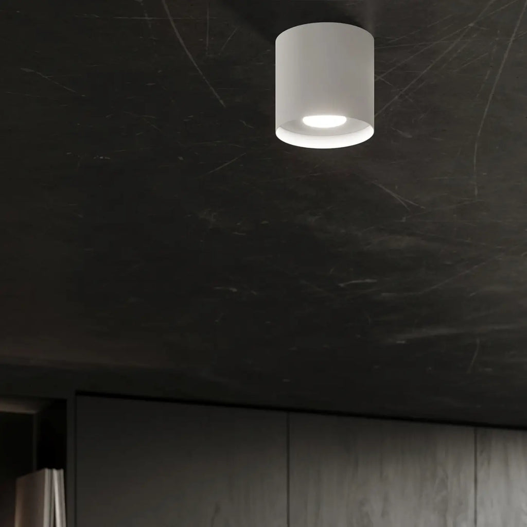 Spot de plafond en saillie, cylindre en aluminium, quatre coloris