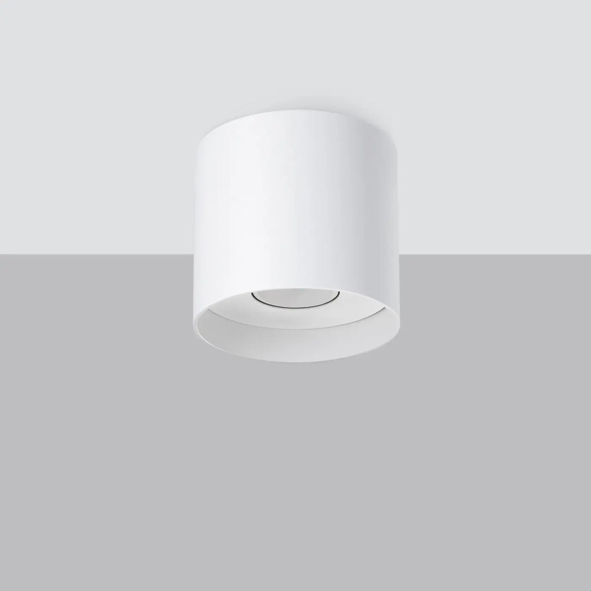 Spot de plafond en saillie, cylindre en aluminium, quatre coloris, blanc