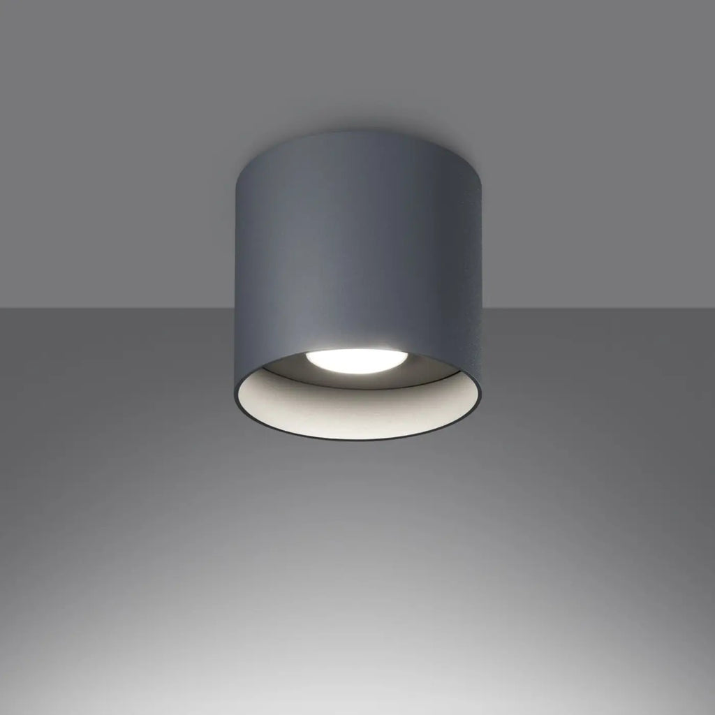 Spot de plafond en saillie, cylindre en aluminium, quatre coloris