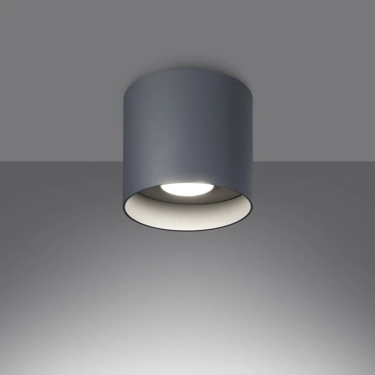 Spot de plafond en saillie, cylindre en aluminium, quatre coloris