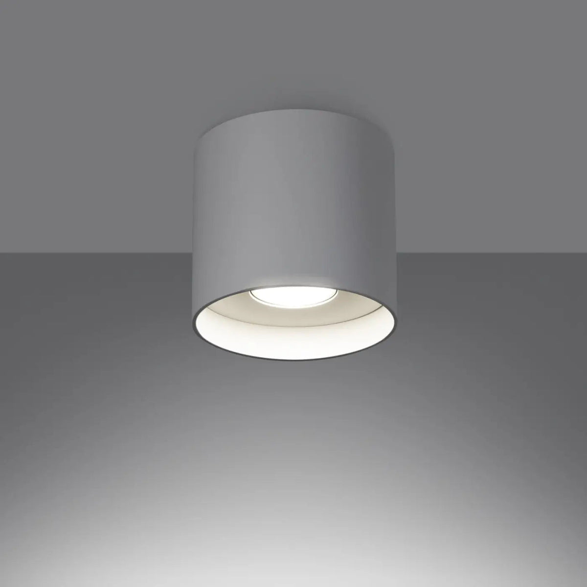 Spot de plafond en saillie, cylindre en aluminium, quatre coloris