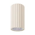 Spot en saillie cylindre cannelé, aluminium, LED 8 W, 10 coloris, beige