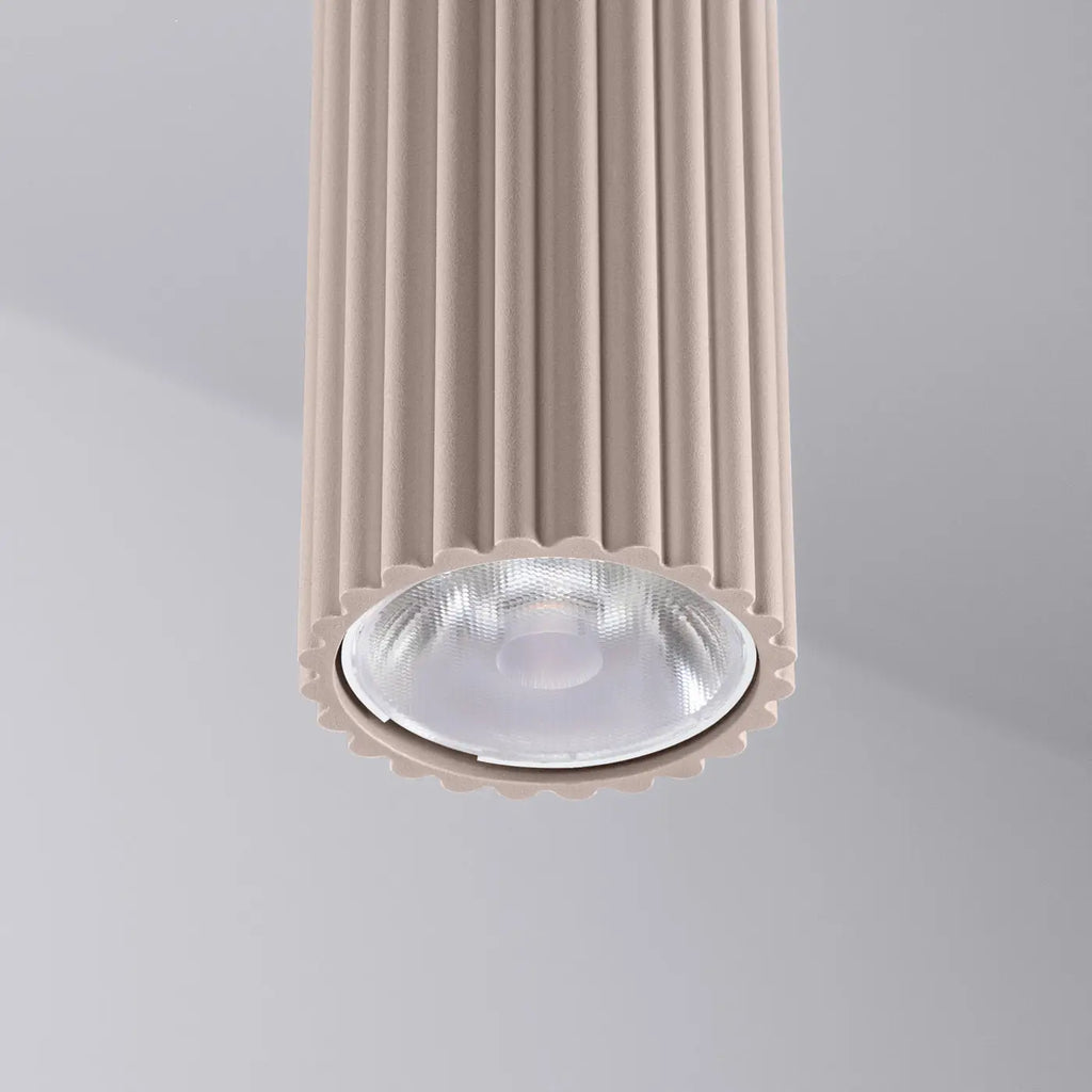 Spot en saillie cylindre cannelé, aluminium, LED 8 W, 10 coloris
