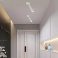 Spot LED encastré en tube, blanc ou noir, tailles S ou M, blanc