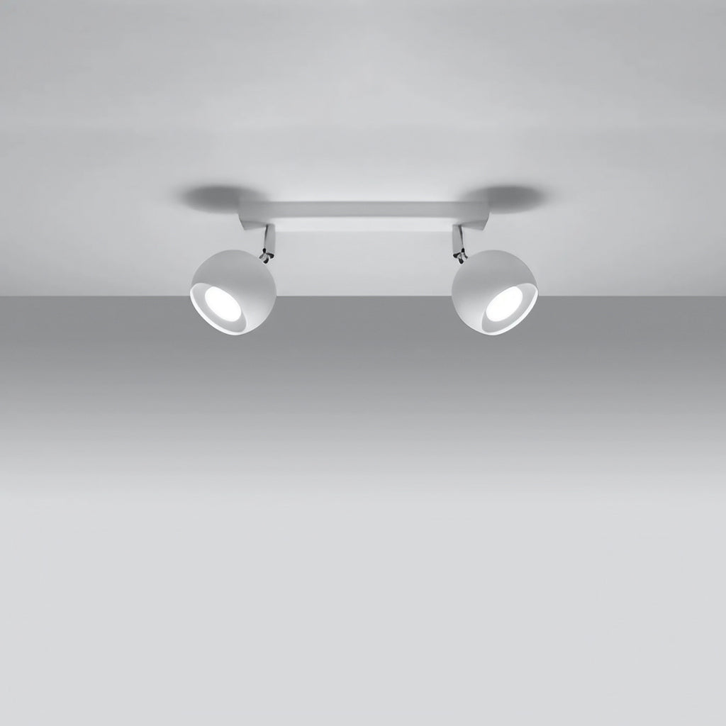 Plafonnier spots boules orientables, de 2 à 6 sources GU10