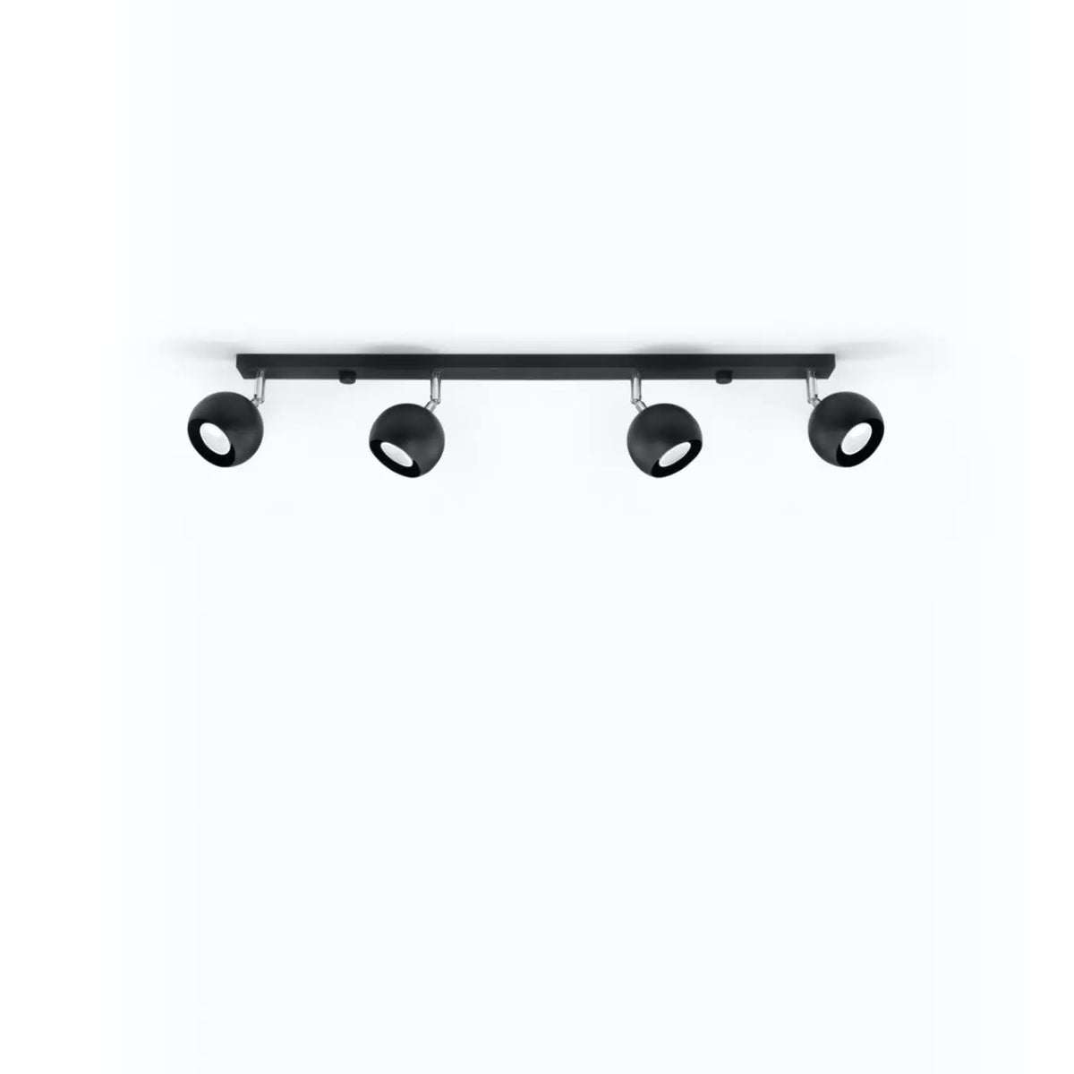 Plafonnier spots boules orientables, de 2 à 6 sources GU10, noir