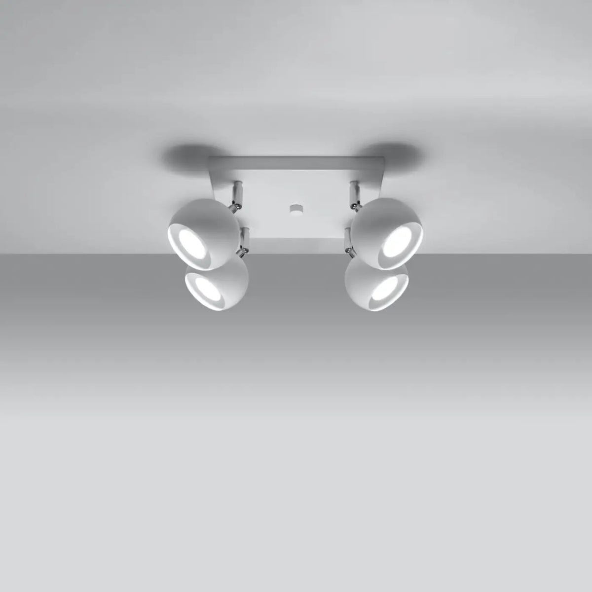 Plafonnier spots boules orientables, de 2 à 6 sources GU10
