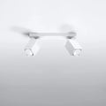 Plafonnier spots cubes orientables en acier, 2 à 6 sources, blanc