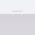 Plafonnier rampe de spots orientables en acier, 2 à 6 spots, beige