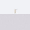 Plafonnier tube cannelé en aluminium, 10 à 60 cm de haut, beige