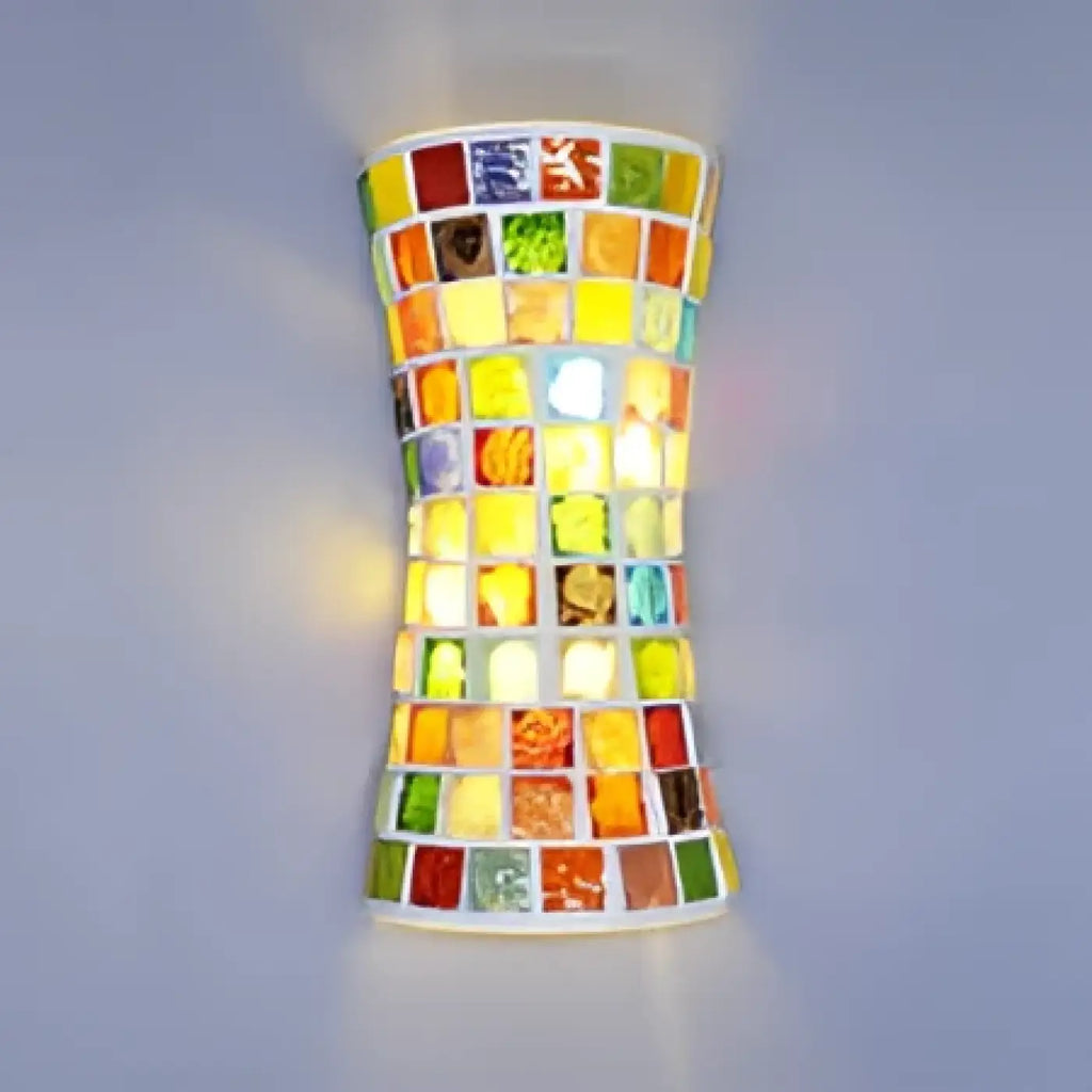 Applique murale mosaïque en verre coloré, deux modèles