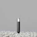 Potelet lumineux de jardin en acier noir, 37 ou 46 cm