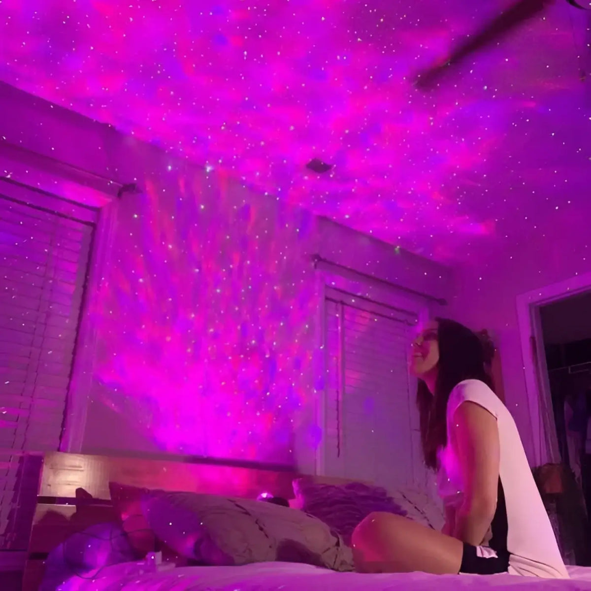 Projecteur galaxie LED multicolore pour chambre et salon