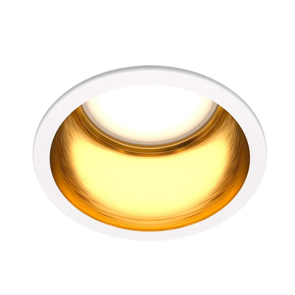 Spot encastrable rond à collerette fine, aluminium, culot GU10