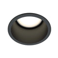 Spot encastrable rond à collerette fine, aluminium, culot GU10, noir