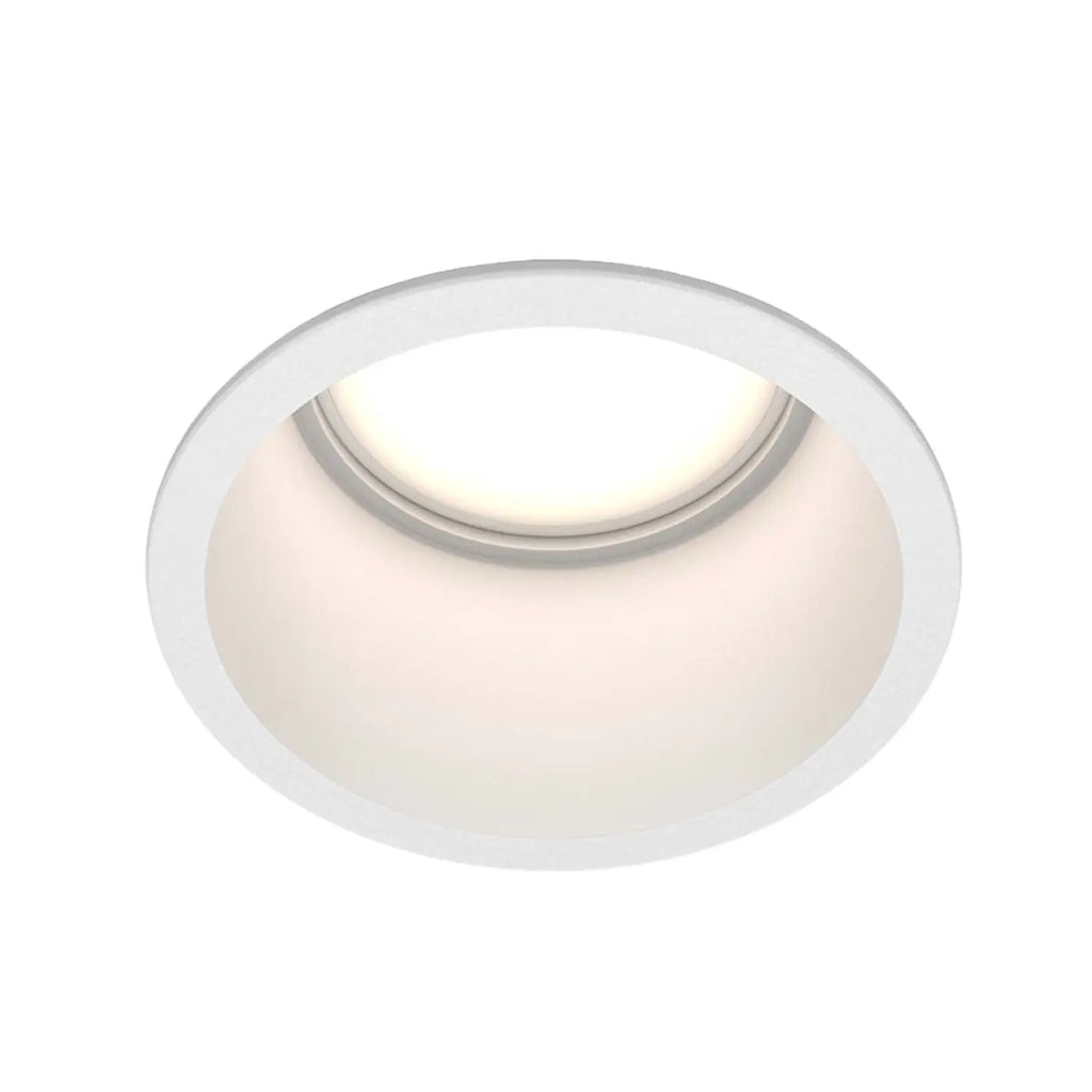 Spot encastrable rond à collerette fine, aluminium, culot GU10