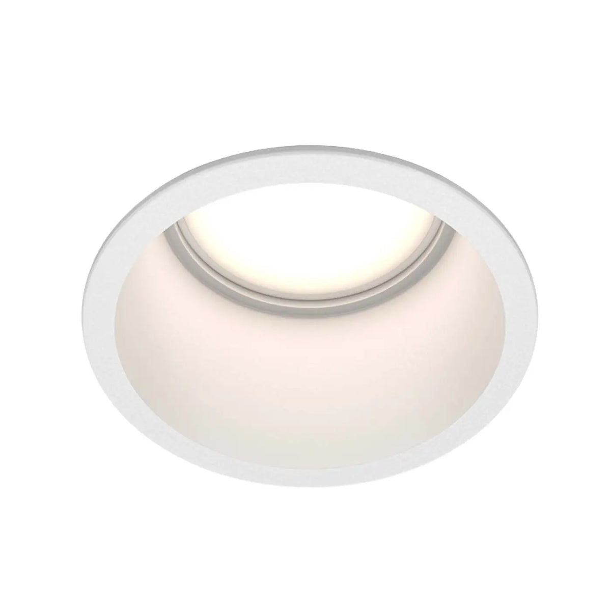 Spot encastrable rond à collerette fine, aluminium, culot GU10