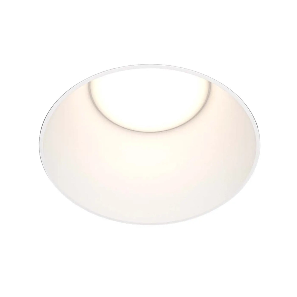 Spot encastré rond en acier, quatre finitions, culot GU10, blanc
