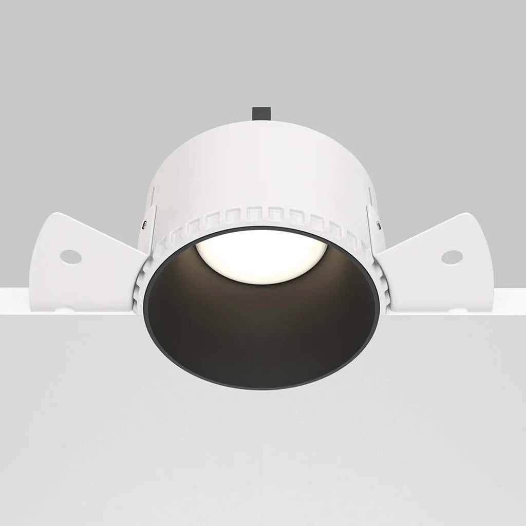 Spot encastré rond en acier, quatre finitions, culot GU10