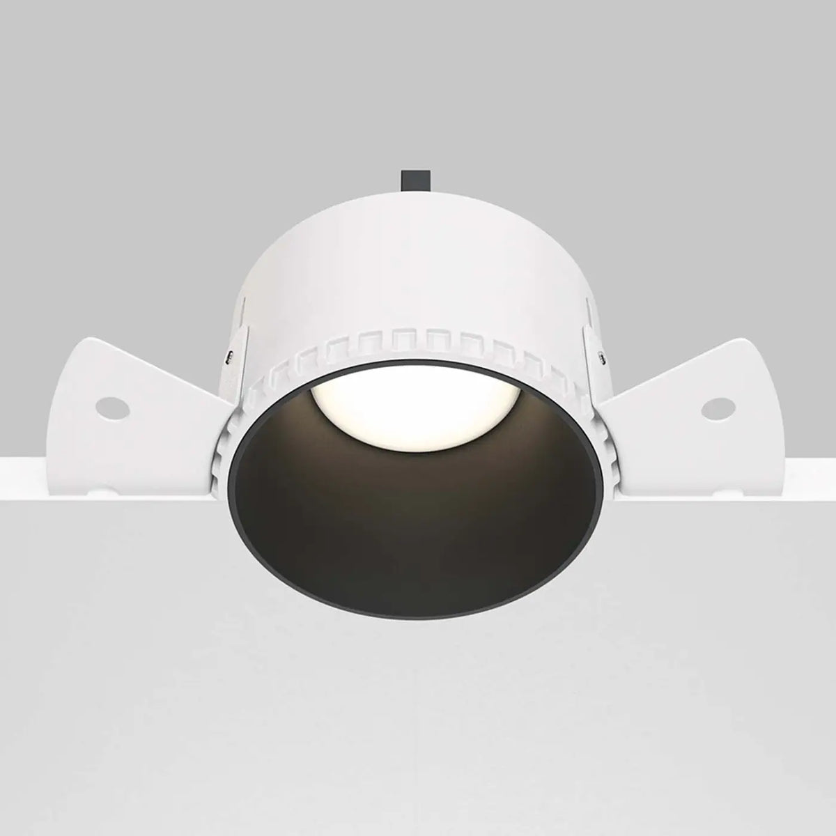 Spot encastré rond en acier, quatre finitions, culot GU10