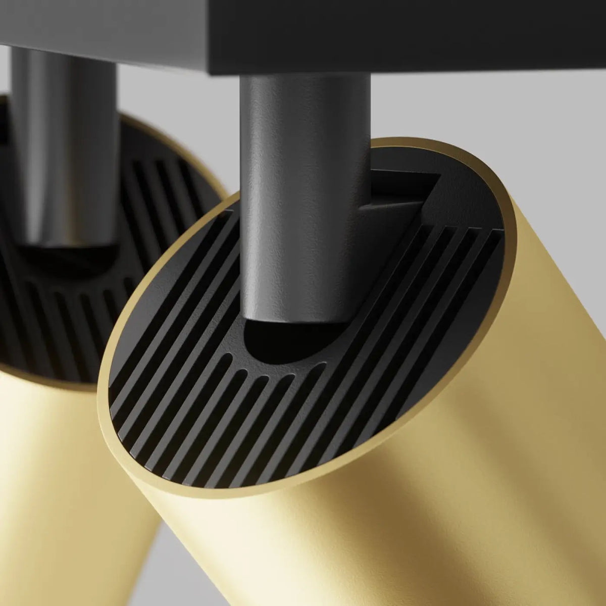 Spot double à deux têtes orientables en acier, 2 x GU10