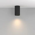 Spot en saillie cylindre cannelé en aluminium, culot GU10, noir