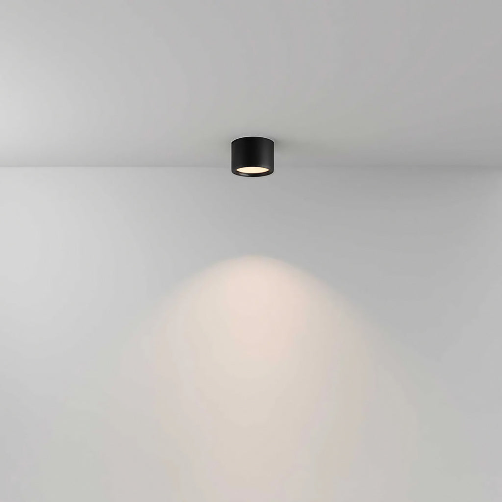 Spot LED en saillie disque IP44 en aluminium, deux tailles